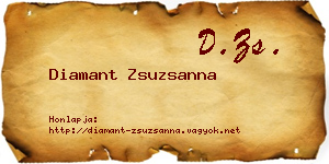 Diamant Zsuzsanna névjegykártya